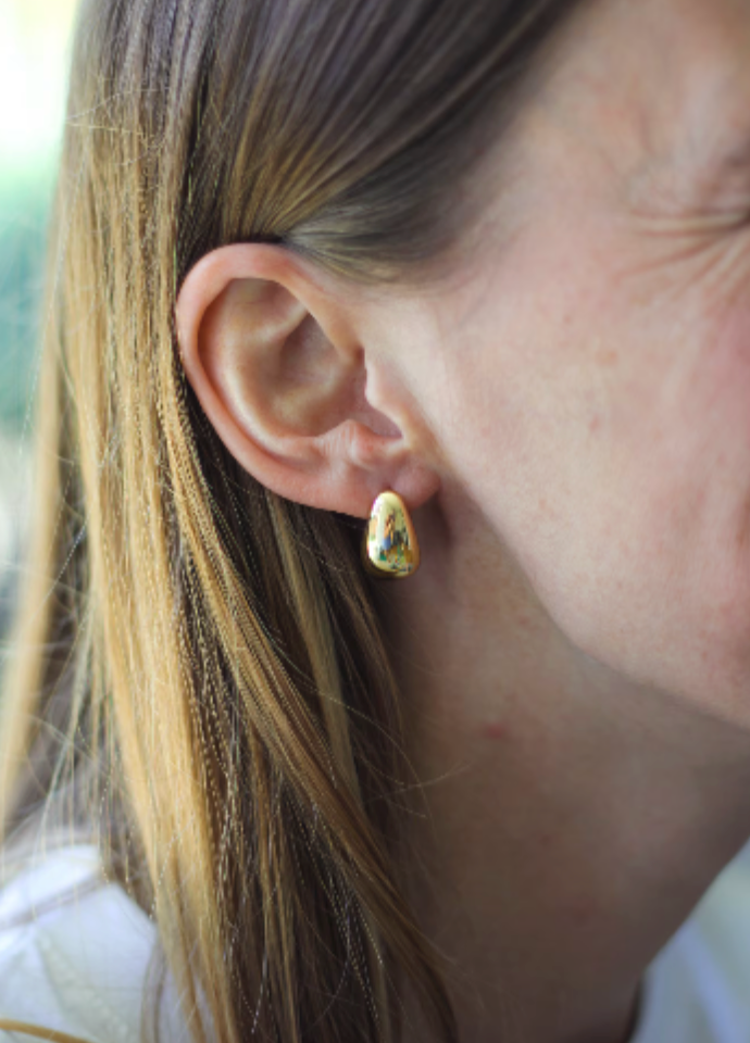 Huggie Earring • Gold or Silver Circle Earring • Gold Round Earring • Runde Hoop Ohrringe • Chunky Hoop Ohrringe