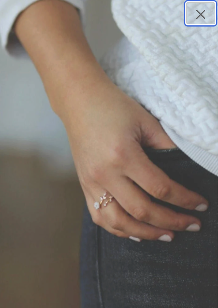 Flower Ring • Minimalist Ring • Ring in Gold