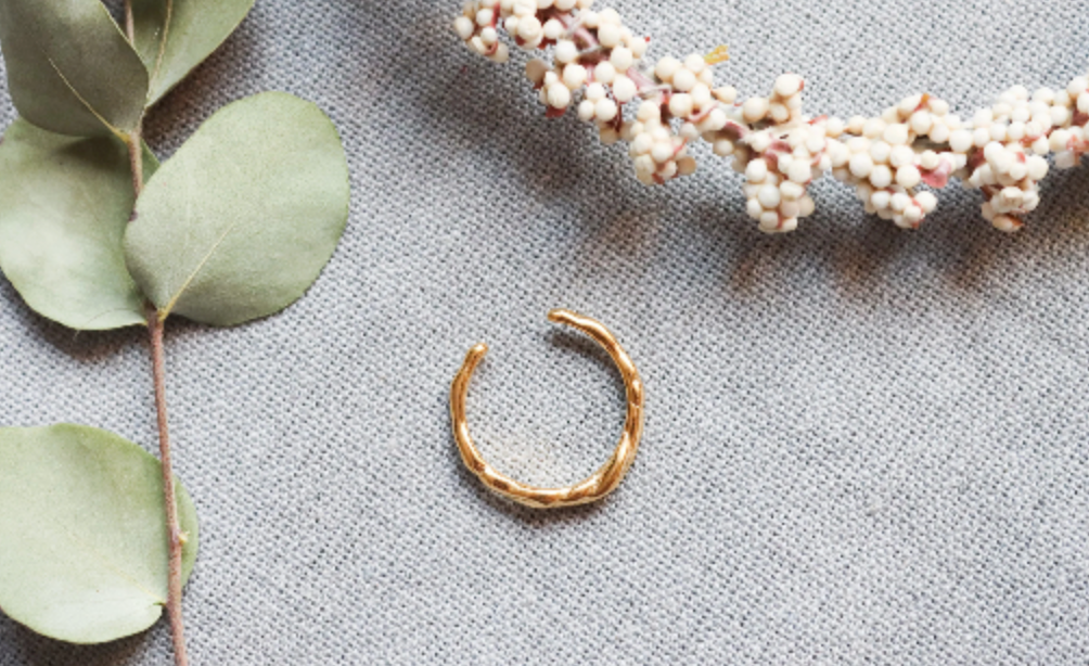 Waterproof Twisted Ring • Gold ring • Dainty Ring • Wave Jewelry • Twisted Gold Ring