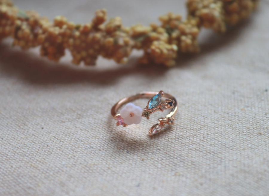 Flower Ring • Minimalist Ring • Ring in rosegold
