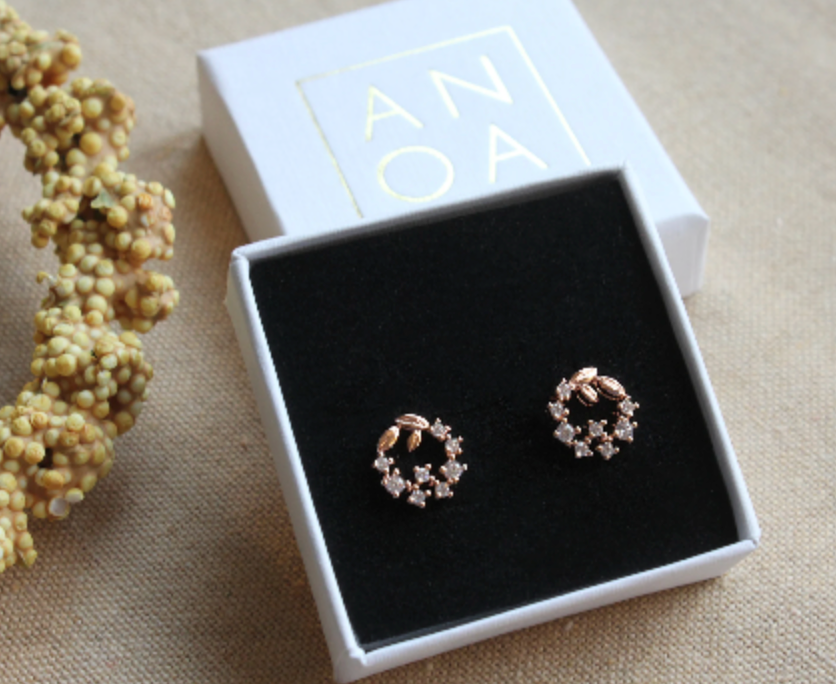 Small Flower Earring • Rosegold Floral Earring • Dainty Floral Earring • Cute Minimalist Earring