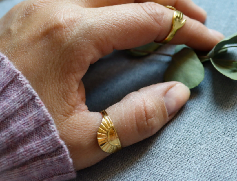 Waterproof Bestseller Sun ring • Gold ring • Silver Dainty Ring • Minimalist Ring • Sun Jewelry • Sunshine jewelry