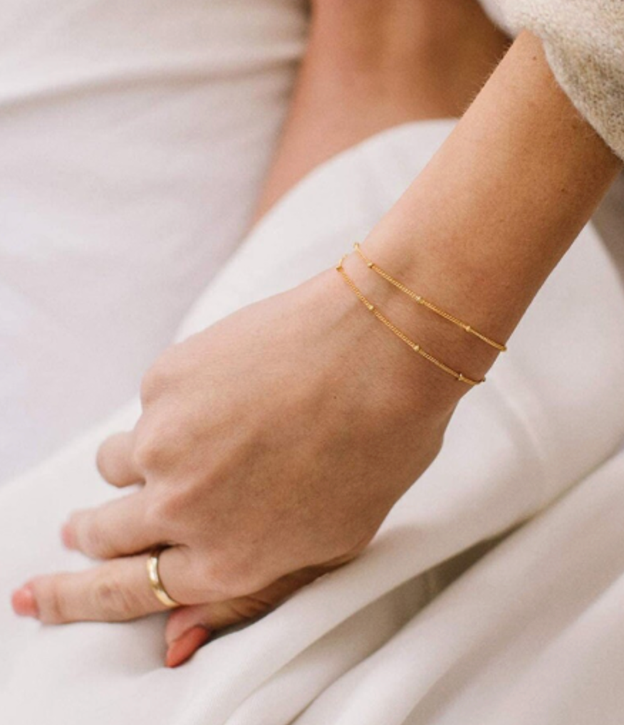 Cute Bracelet • Gold Silver bracelet • stainless steel • waterproof