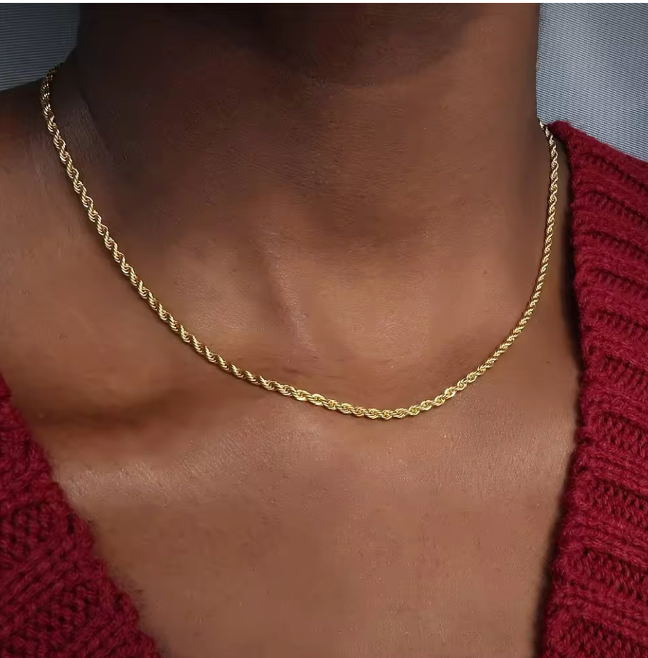 Waterproof necklace • Gold chain • stainless steel