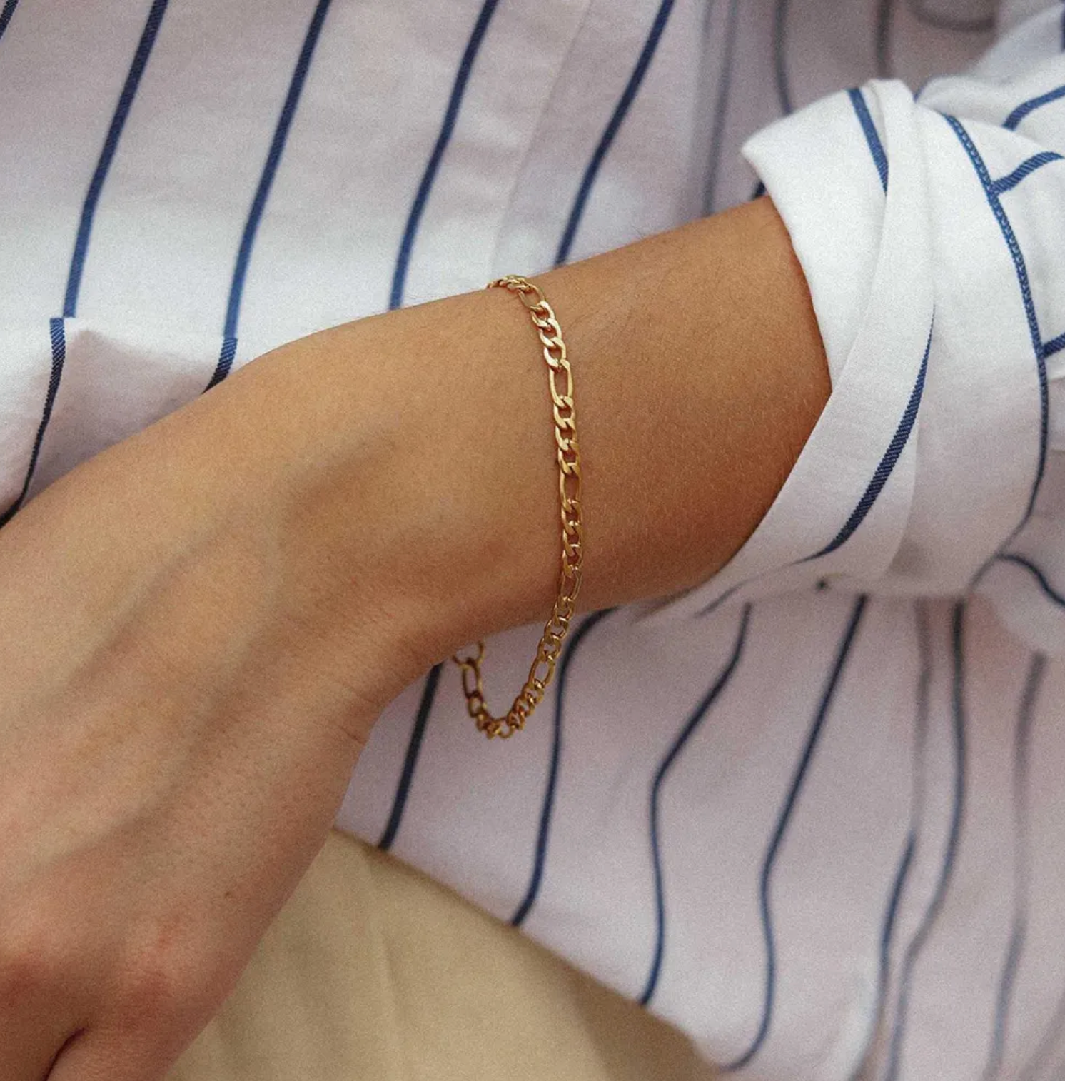 BRACELET • GOLD SILVER BRACELET • STAINLESS STEEL • WATERPROOF
