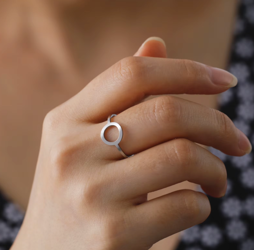 Waterproof Bestseller circle ring • Gold Silver ring