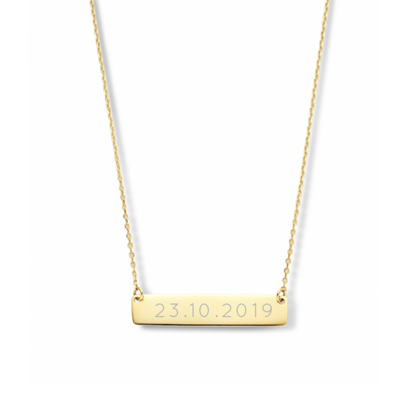 585 gold necklace with personal engraving