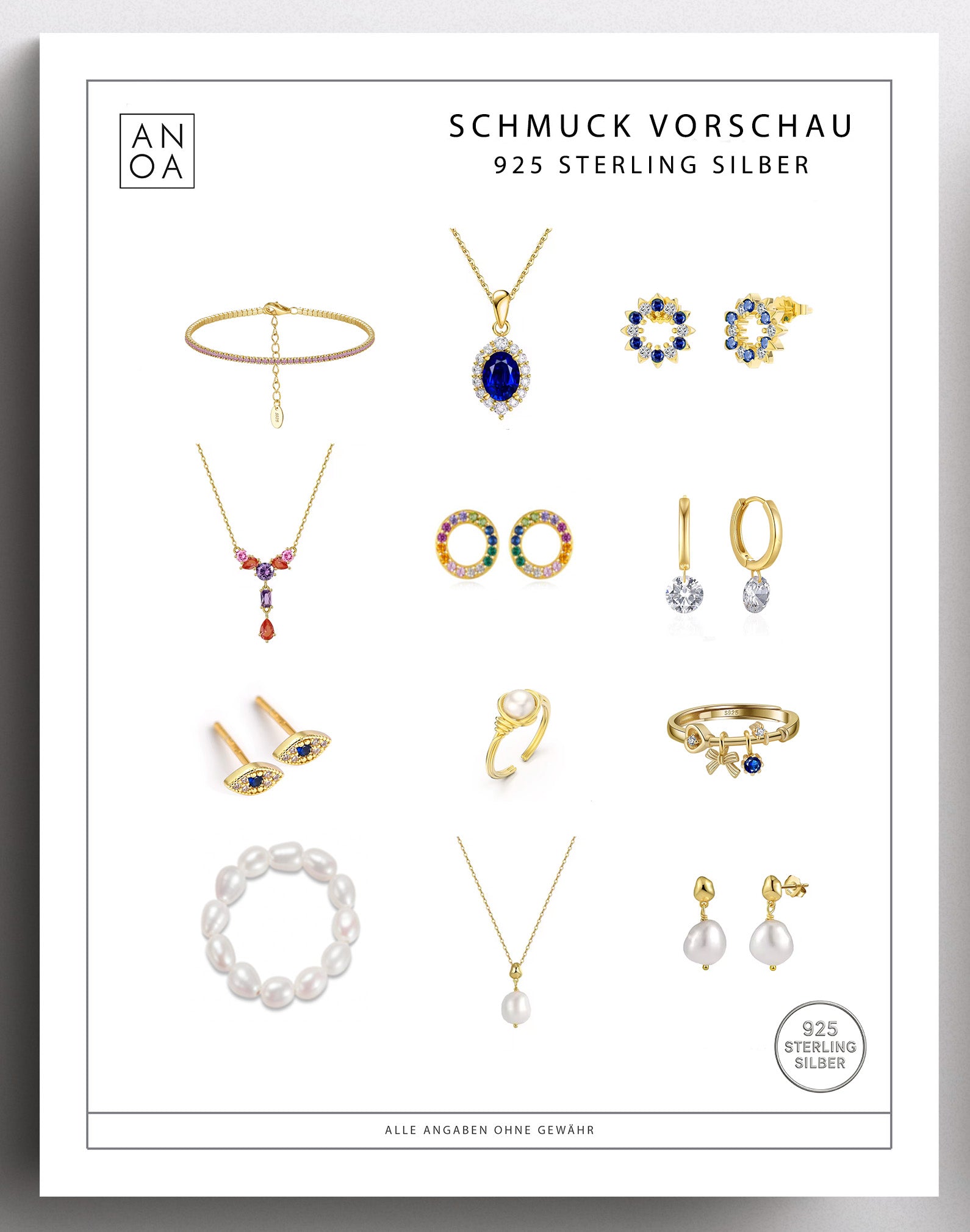 Anoa Advent Calendar Jewelry 2025 - 12 pieces of jewelry - AnoaShop