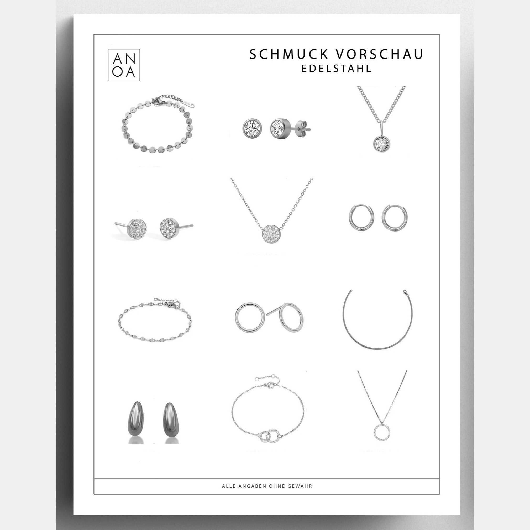 Anoa Adventskalender Schmuck 2025 - 12 Schmuckstücke - AnoaShop