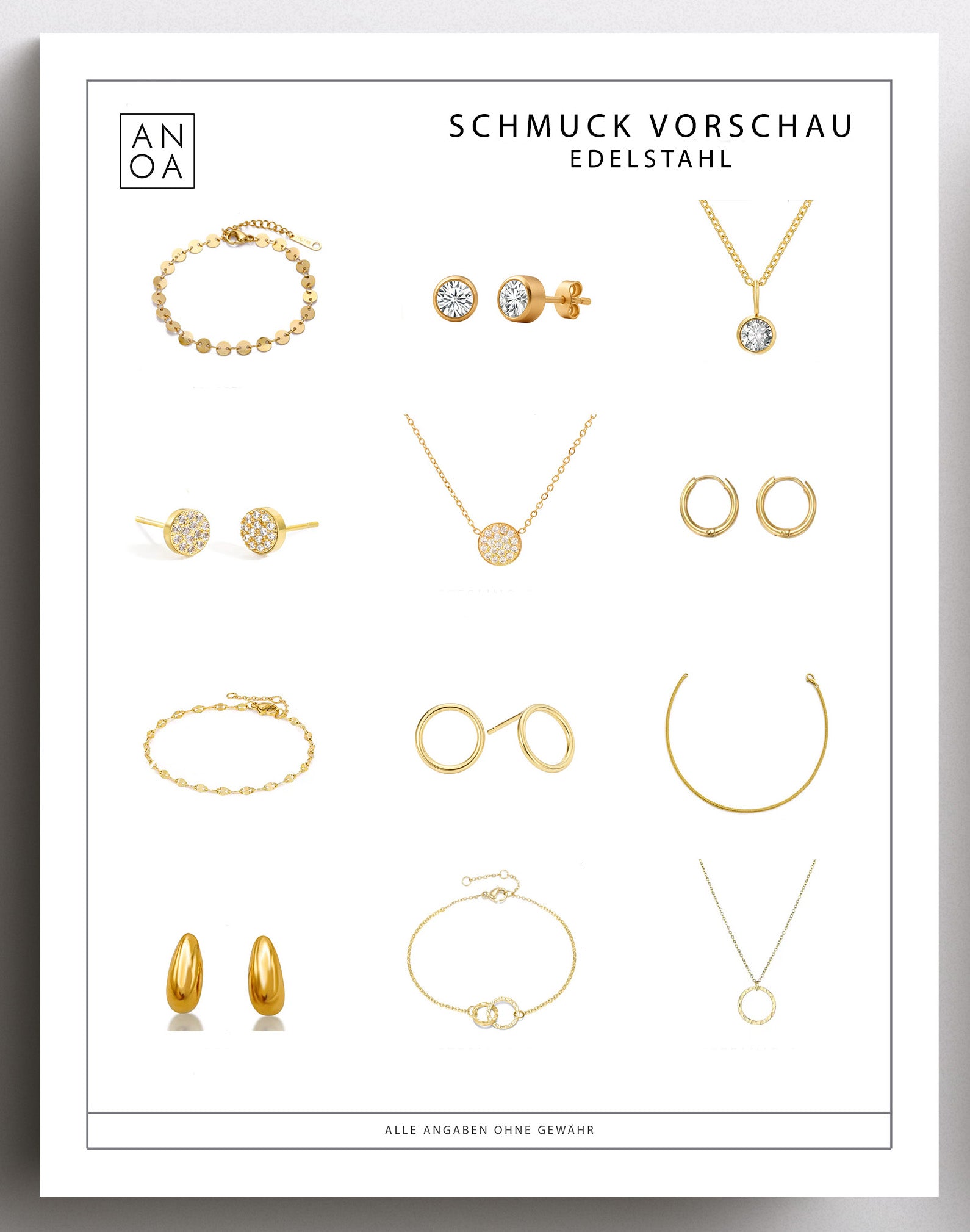 Anoa Advent Calendar Jewelry 2025 - 12 pieces of jewelry - AnoaShop