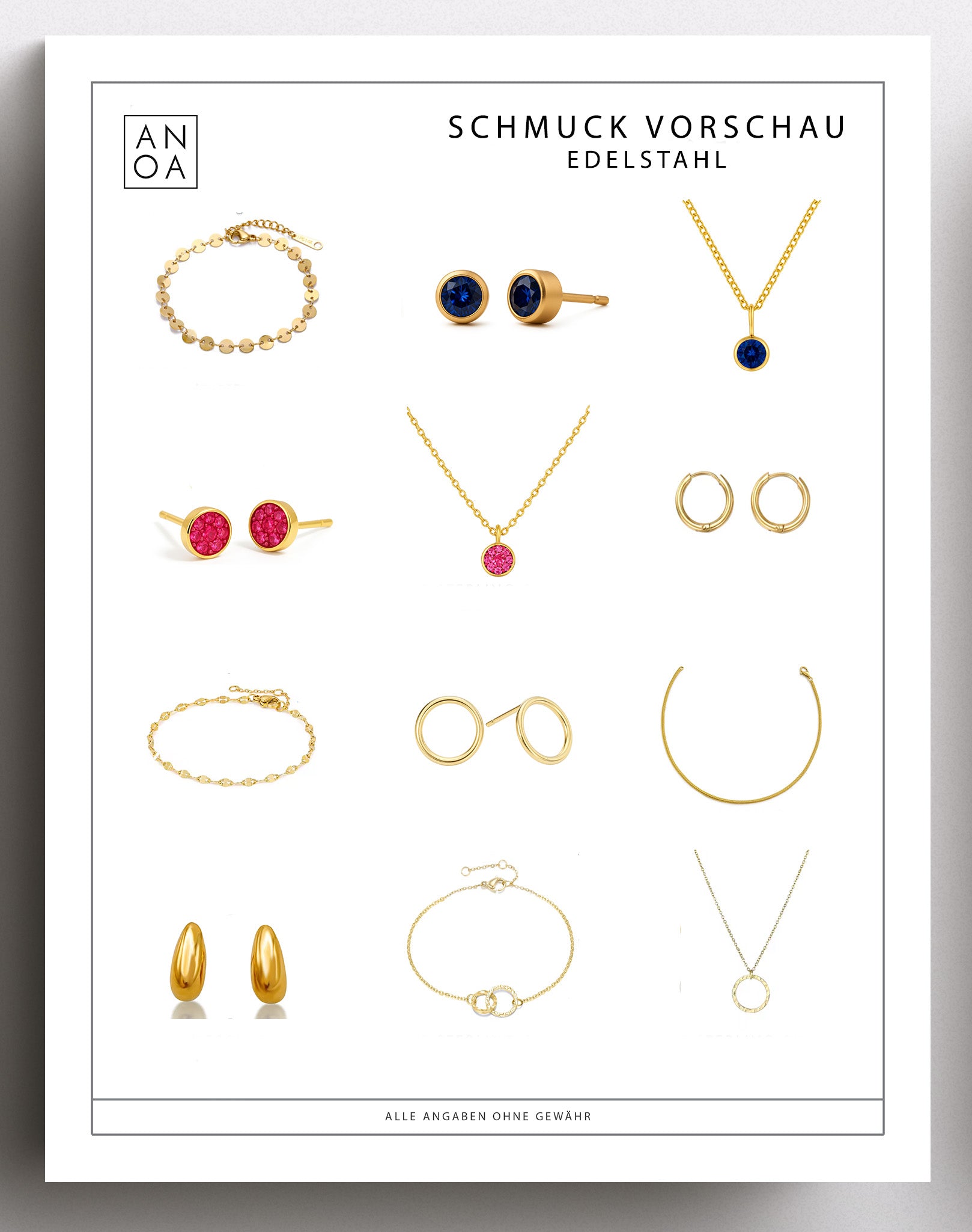 Anoa Advent Calendar Jewelry 2025 - 12 pieces of jewelry - AnoaShop