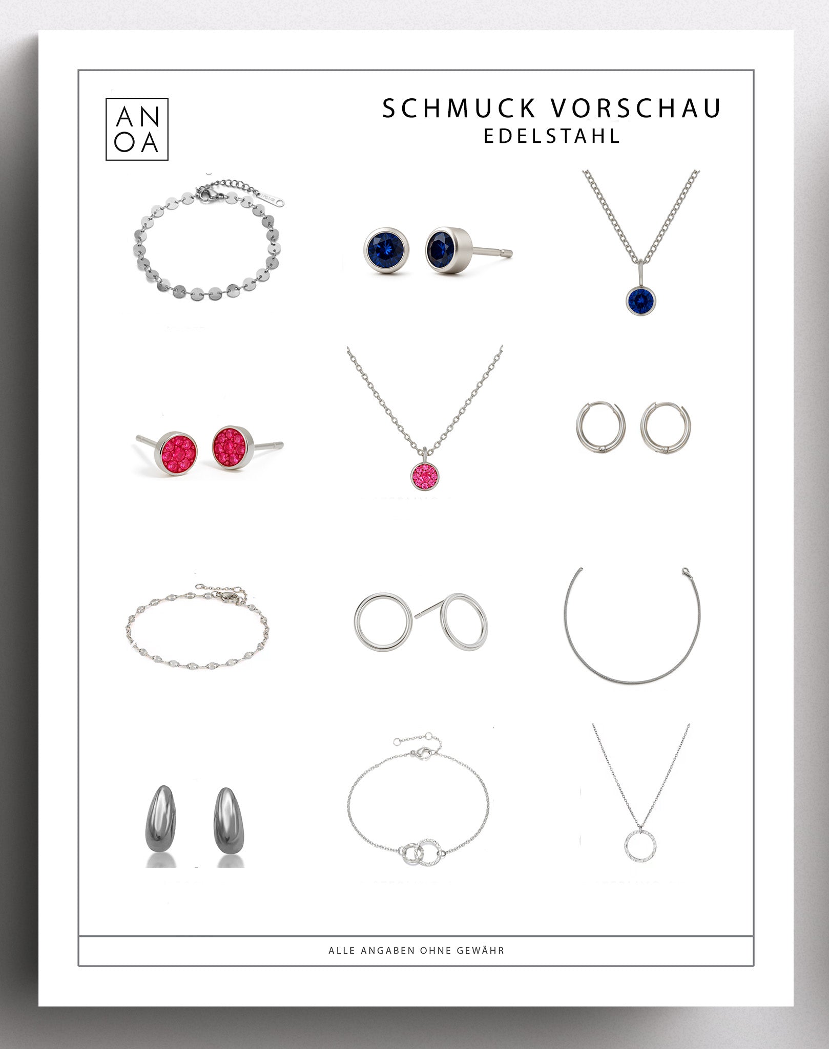 Anoa Advent Calendar Jewelry 2025 - 12 pieces of jewelry - AnoaShop