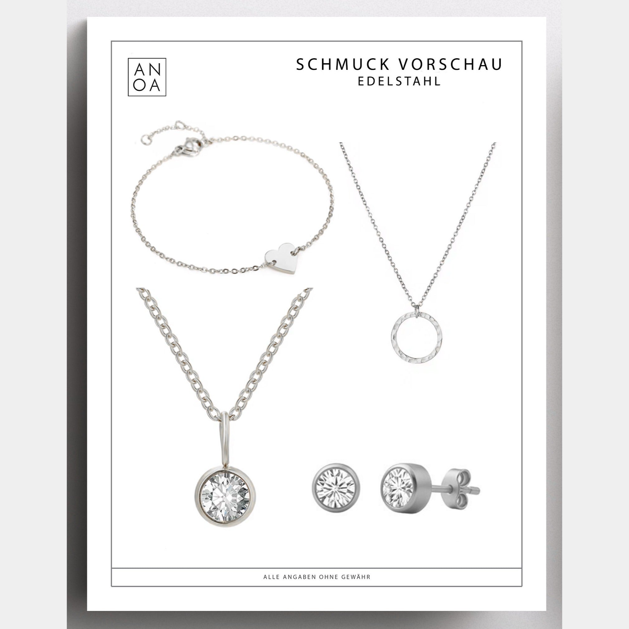 Anoa Adventskalender Schmuck 2025 - 4 Schmuckstücke (Für jeden Sonntag im Advent) - AnoaShop