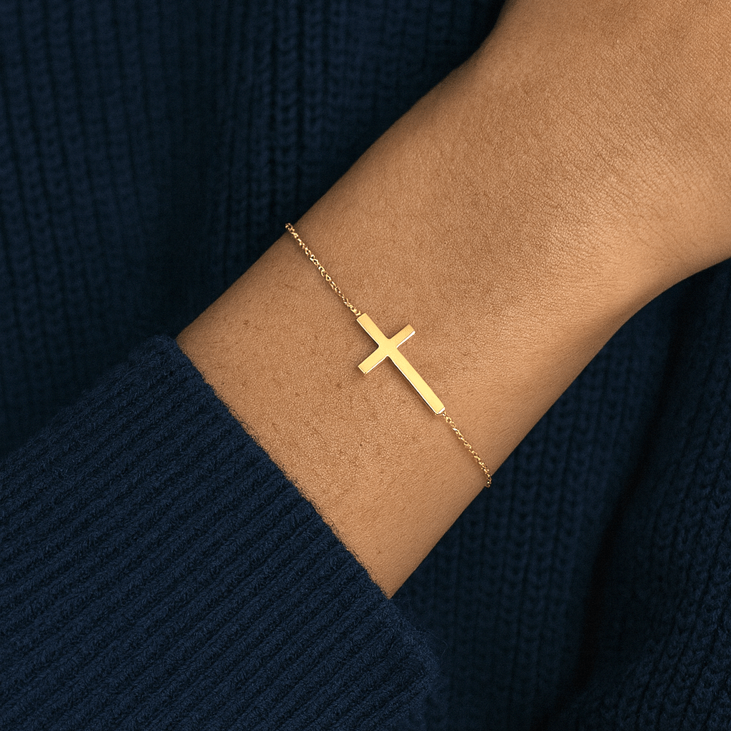 Armband Kreuz 585 Gold - AnoaShop