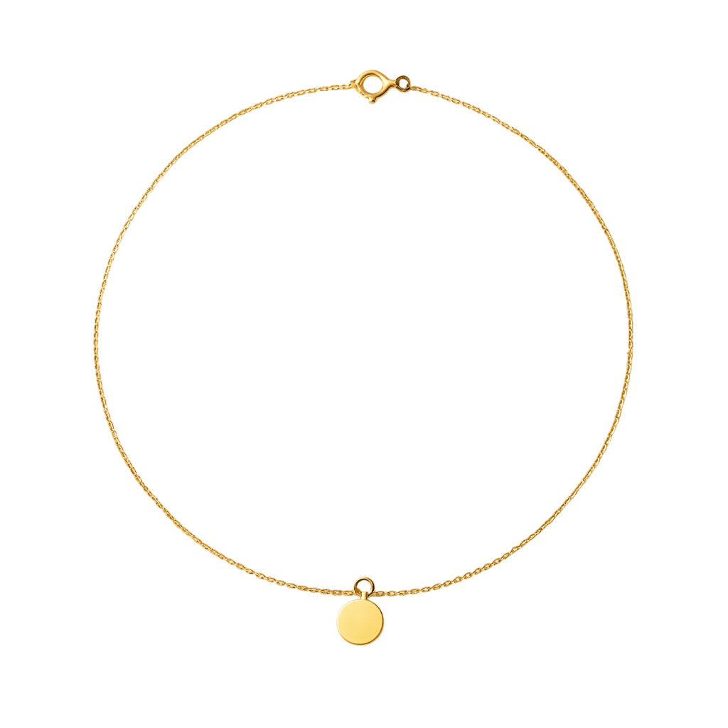 Armband mit Plättchen 585 Gold - AnoaShop