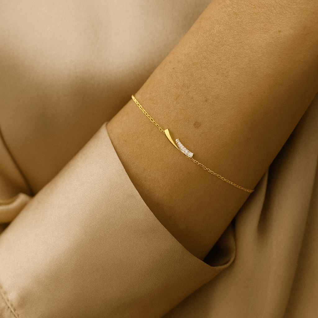 Armband mit Zirkonia 585 Gold - AnoaShop
