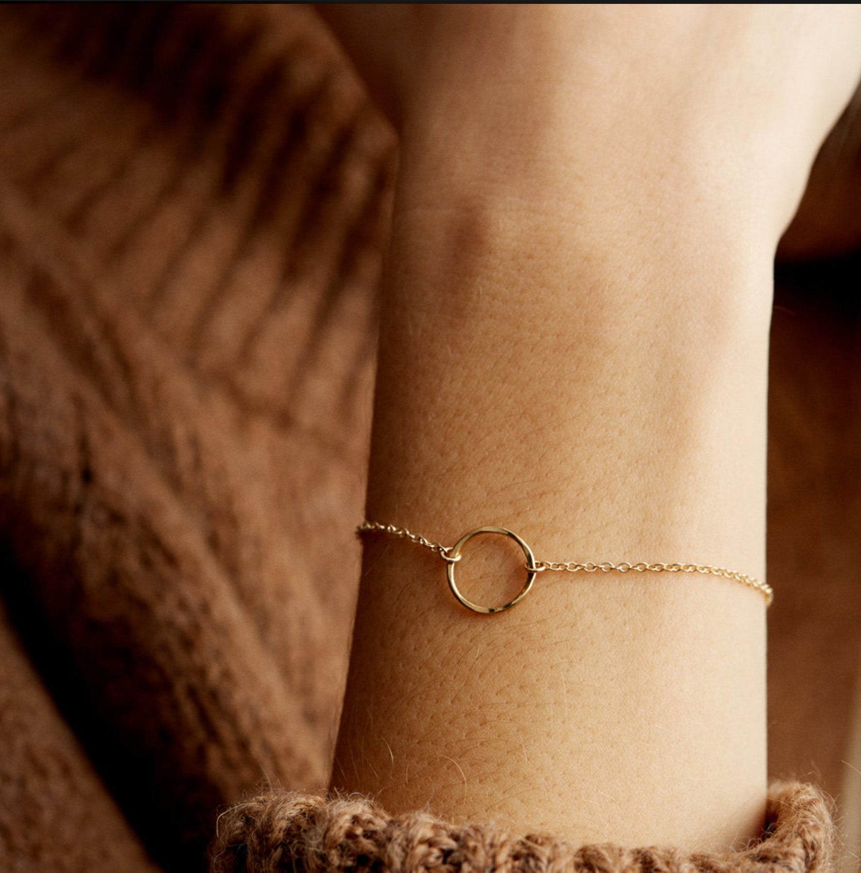 Armband offener Kreis Edelstahl - AnoaShop