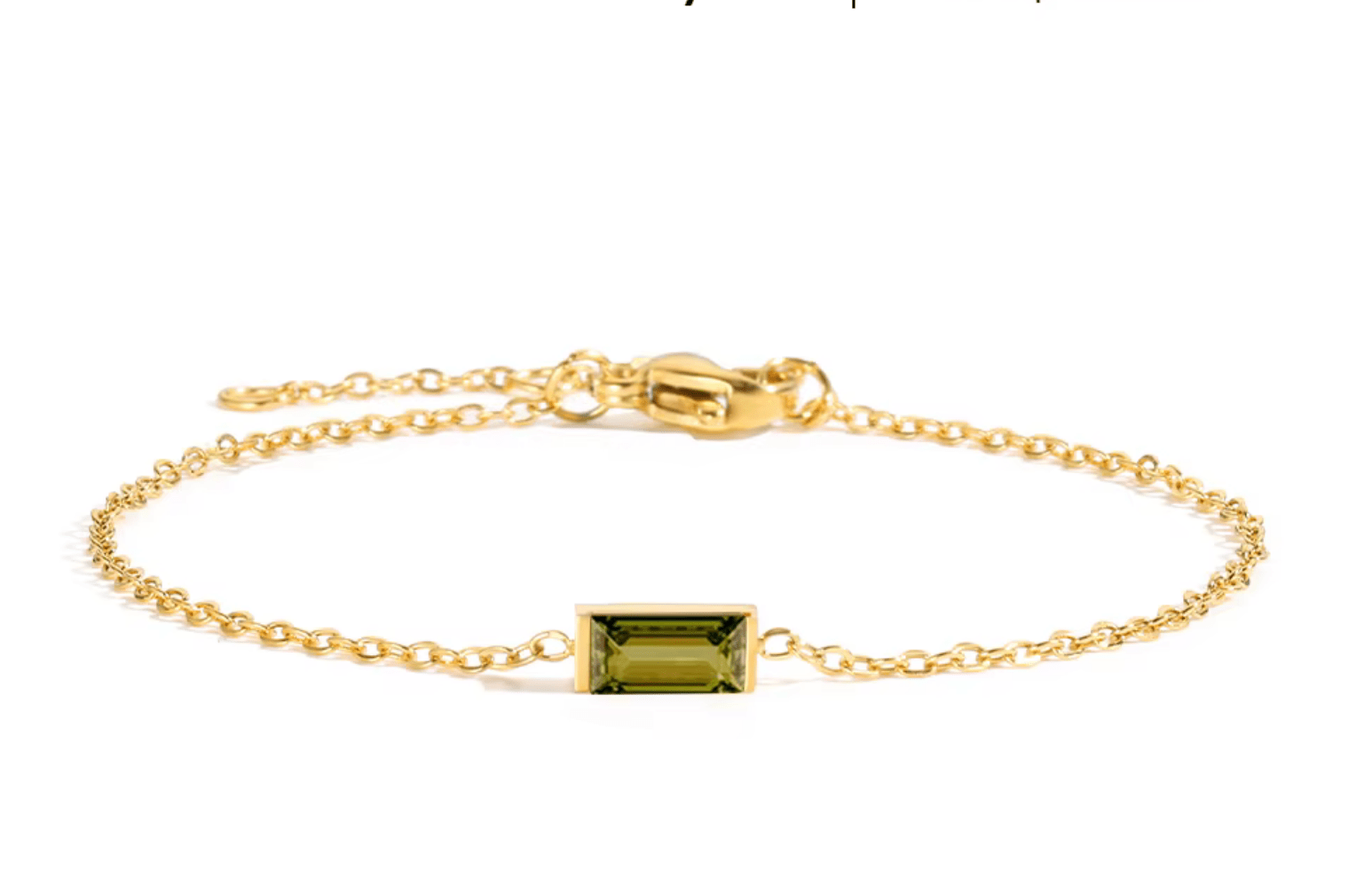 Armband Zirkonia Stein Edelstahl - AnoaShop