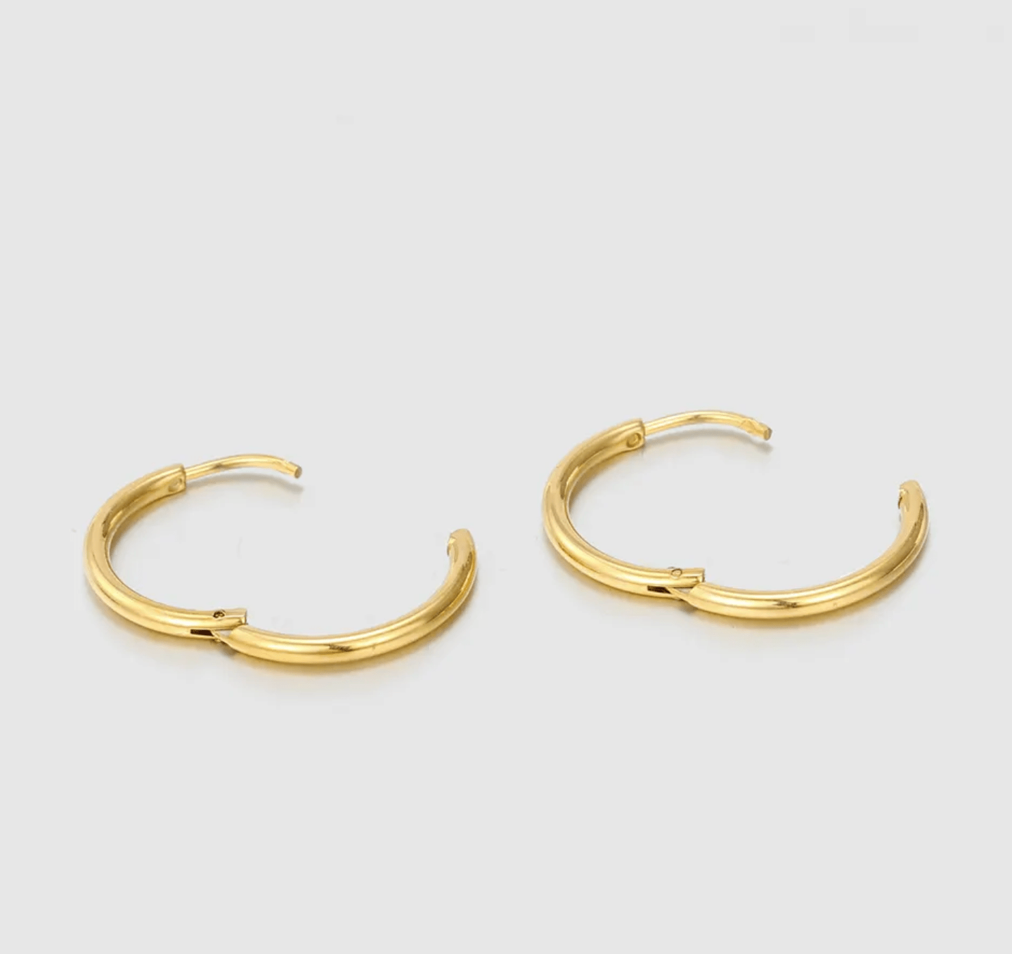 Creole Stainless Steel Hoop Earring Silver Gold - AnoaShop