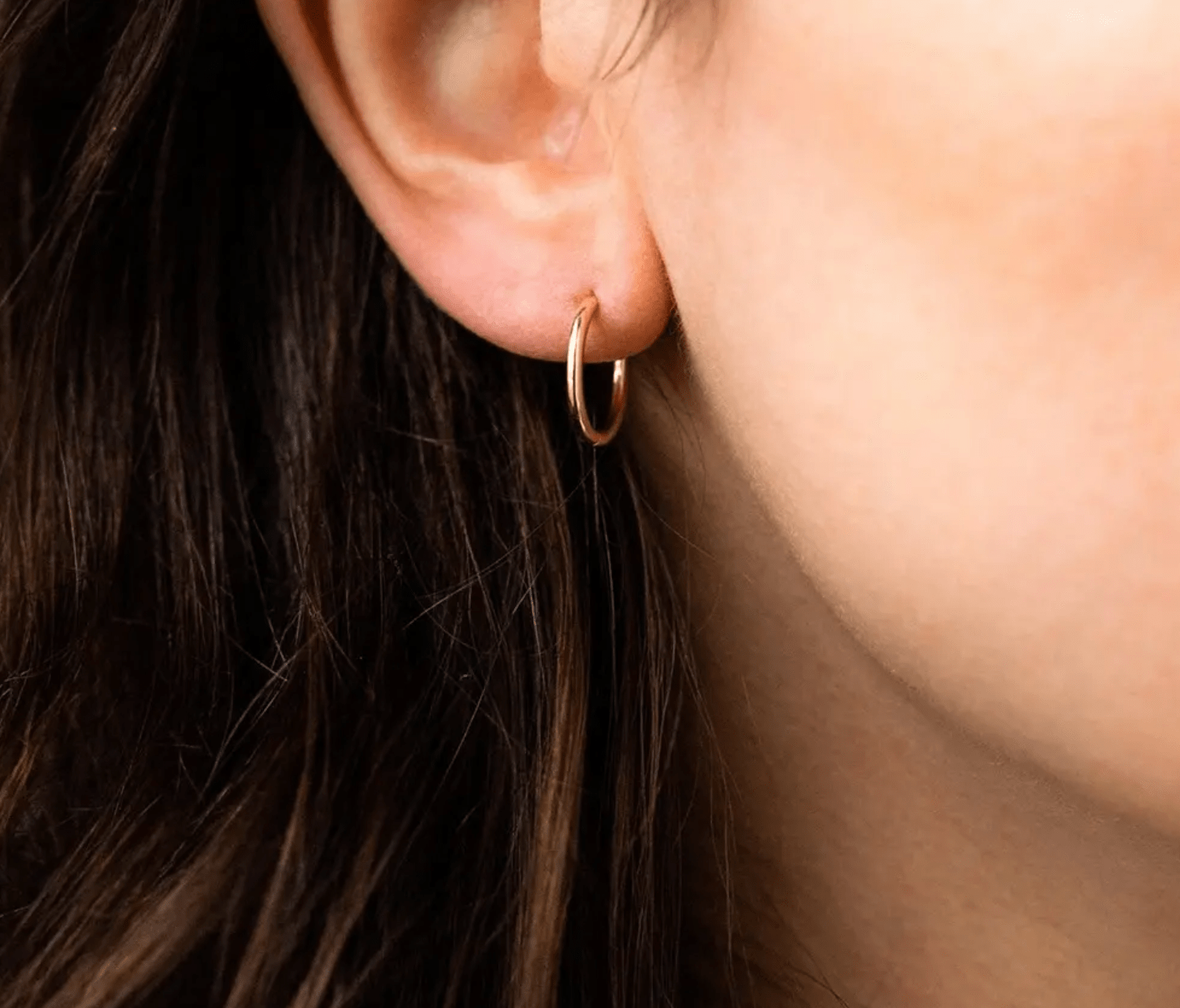 Creole Stainless Steel Hoop Earring Silver Gold - AnoaShop