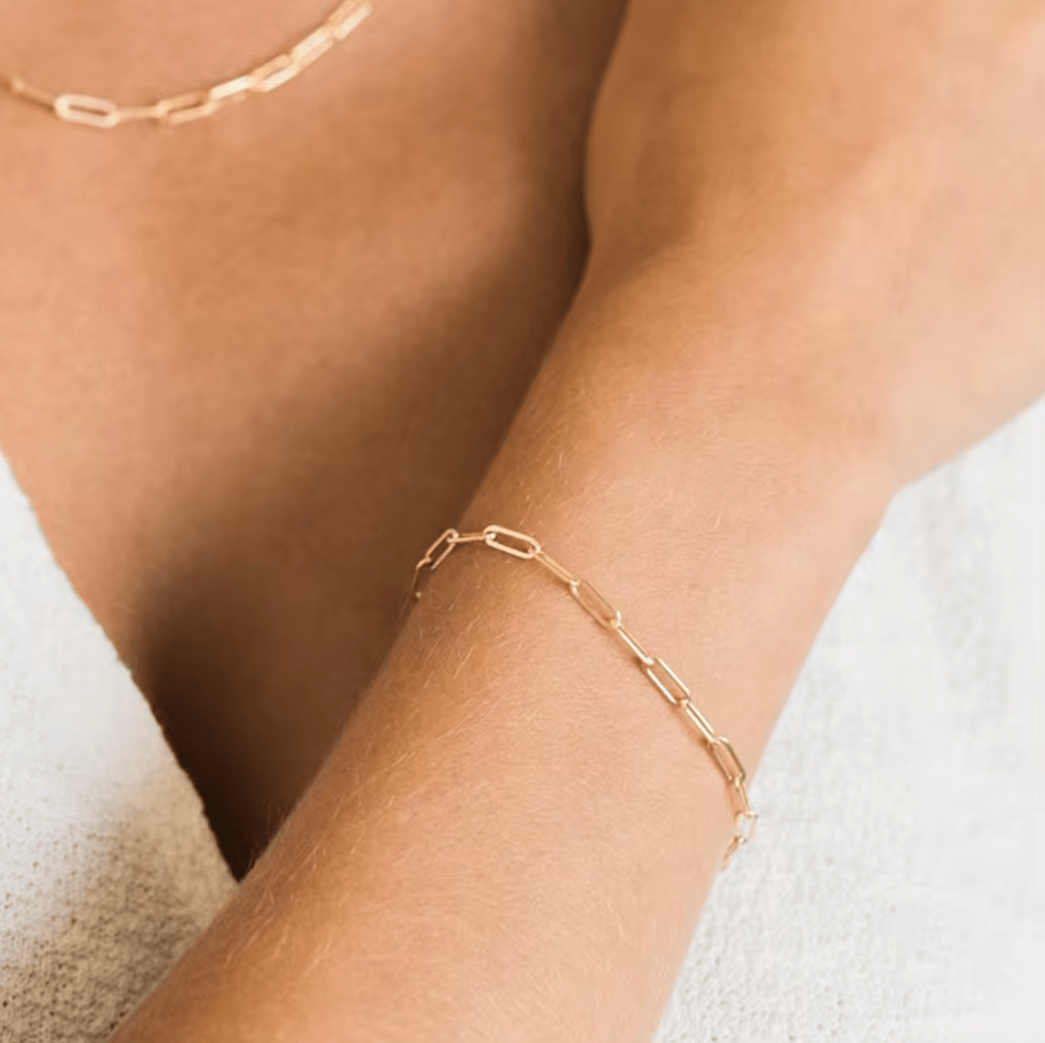 Cute Bracelet • Gold Silver bracelet • stainless steel • waterproof - AnoaShop