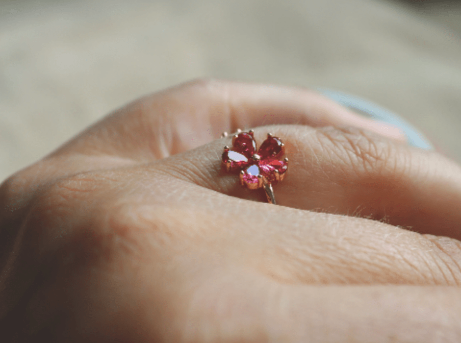Cute Ring • Rosa Flower Ring • Minimalist Ring • Ring in Rosegold • Perfect Gift for her • Dainty Ring • adjustable - AnoaShop