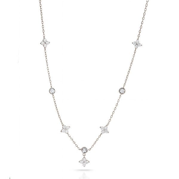 Feine Steine Kette Edelstahl - AnoaShop