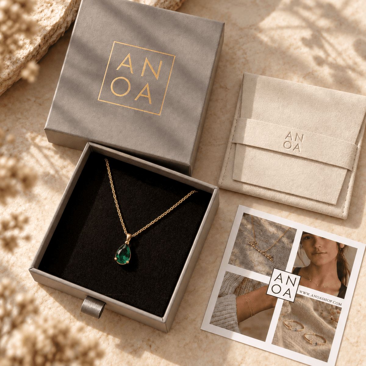 Geburtsstein Kette - Bold - AnoaShop
