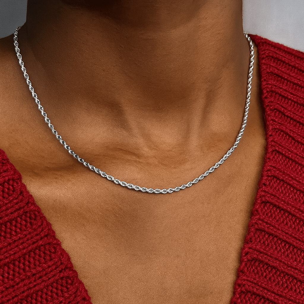 Gedrehte Kette Edelstahl - AnoaShop