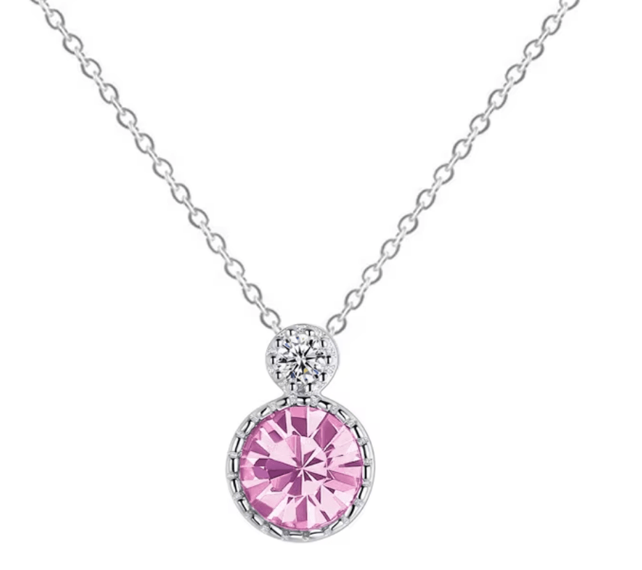 Necklace with Swarovski crystal 925 Sterling silver - AnoaShop