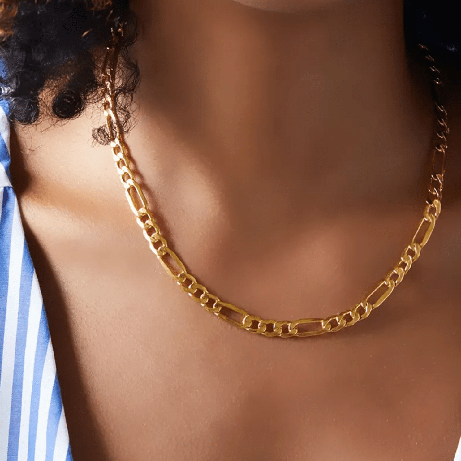 Kette mit großen Gliedern Edelstahl - AnoaShop