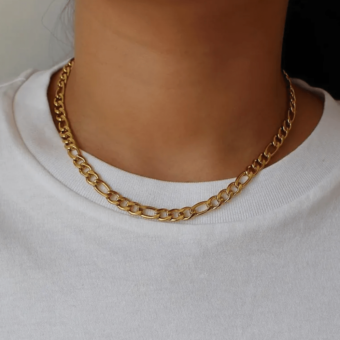 Chain with large links stainless steel - AnoaShop