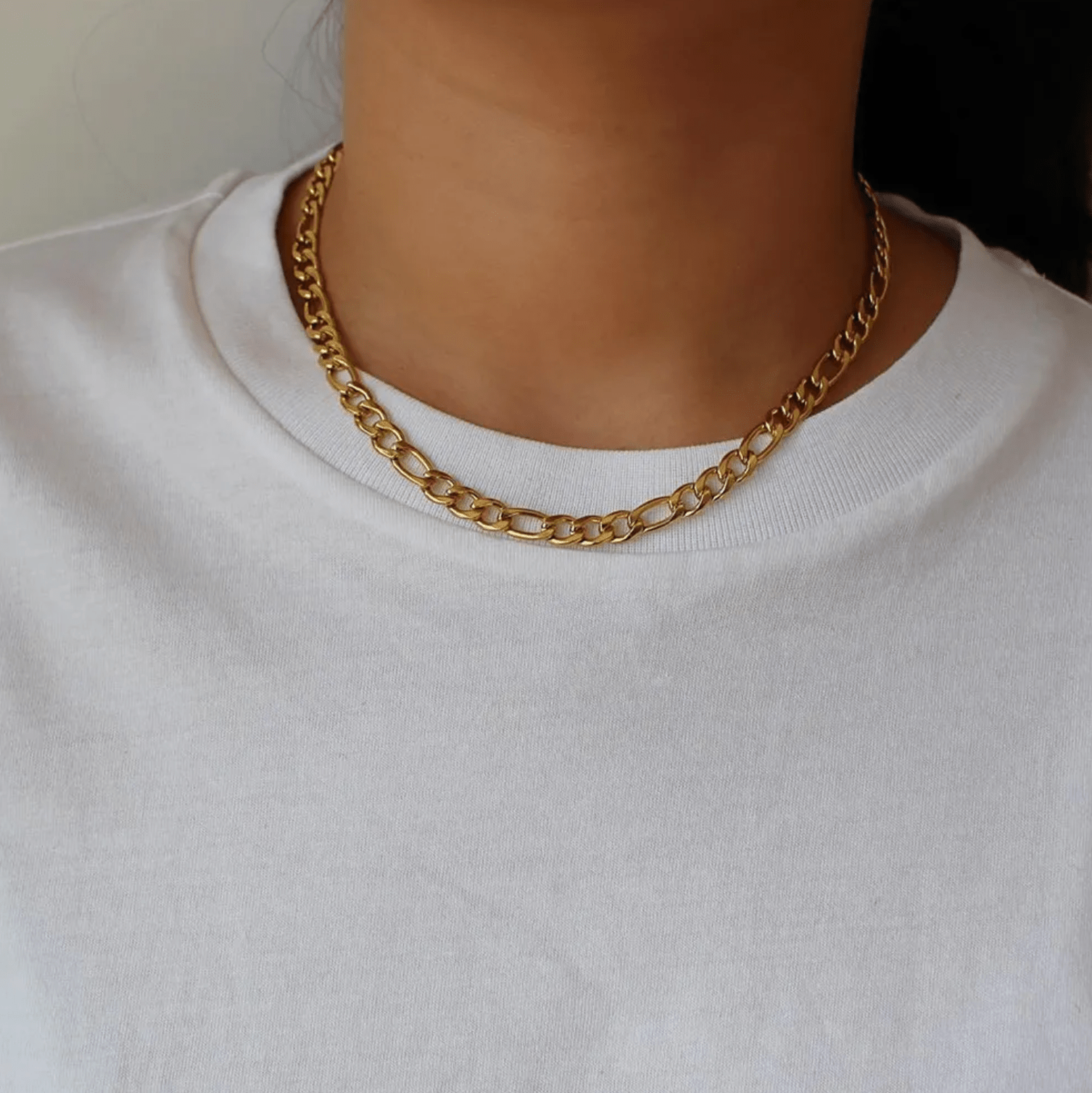 Kette mit großen Gliedern Edelstahl - AnoaShop