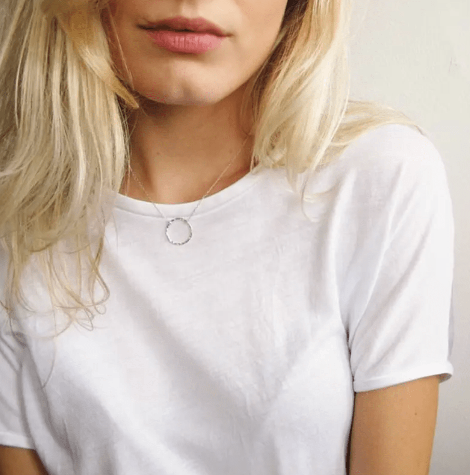 Kette mit offenem Kreis Edelstahl - AnoaShop