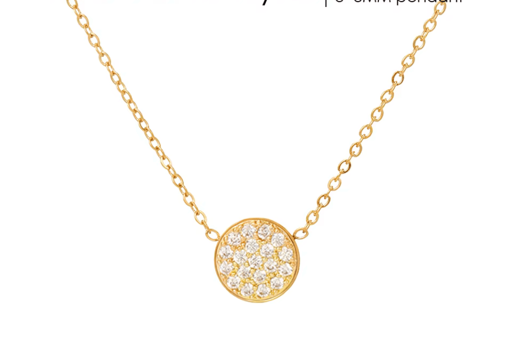 Necklace with stainless steel stones - AnoaShop