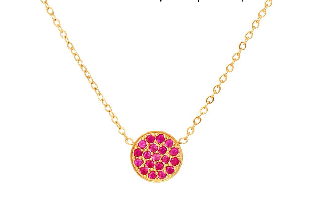 Necklace with stainless steel stones - AnoaShop