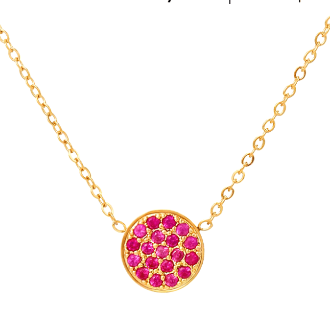 Kette mit Steinchen Edelstahl - AnoaShop