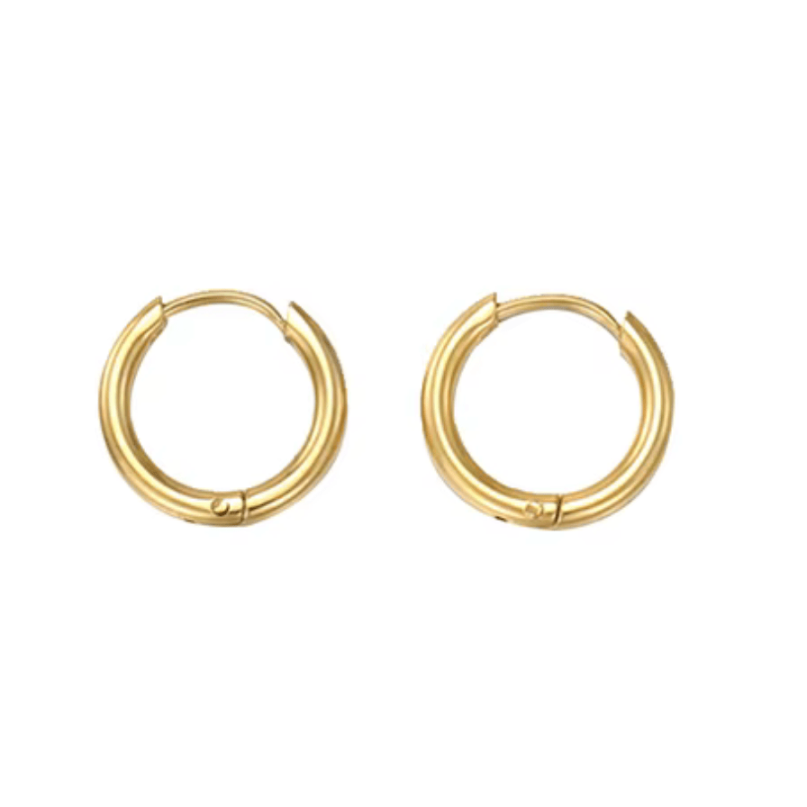 Small hoop earrings stainless steel - AnoaShop