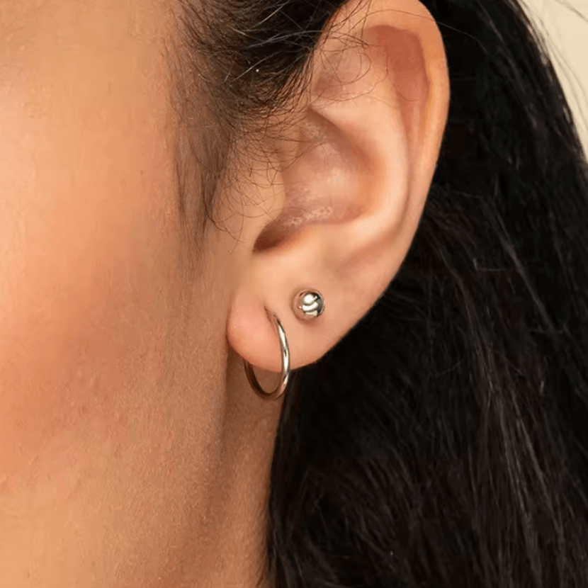 Kleine Creolen Edelstahl - AnoaShop