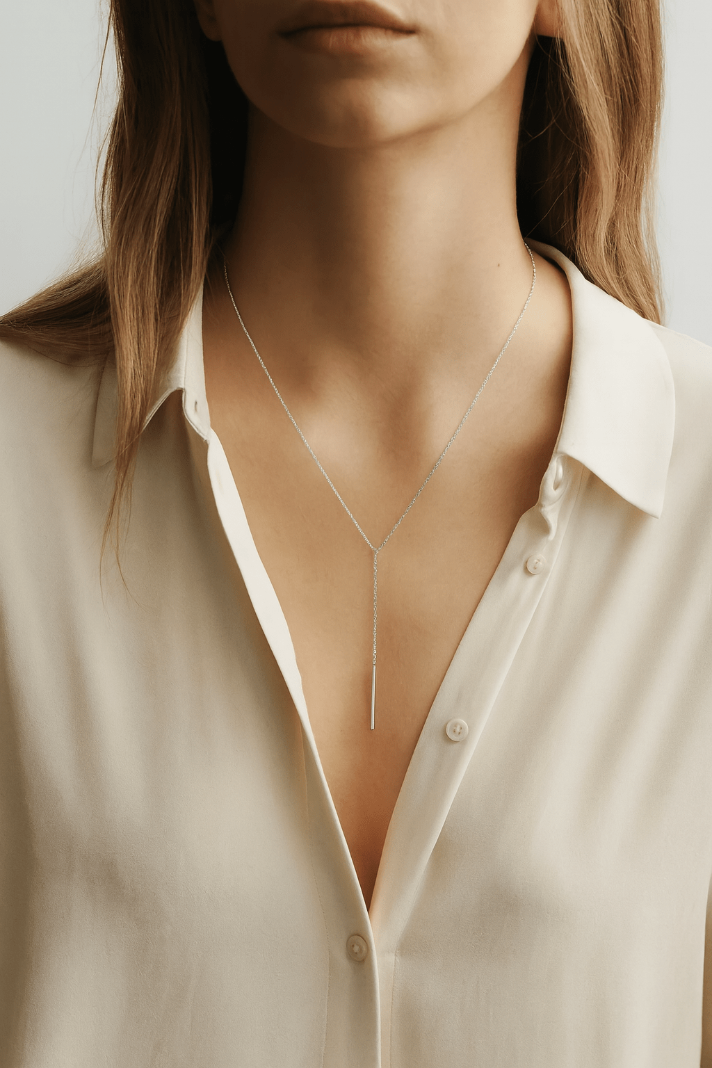 Lange Layering Halskette Edelstahl - AnoaShop