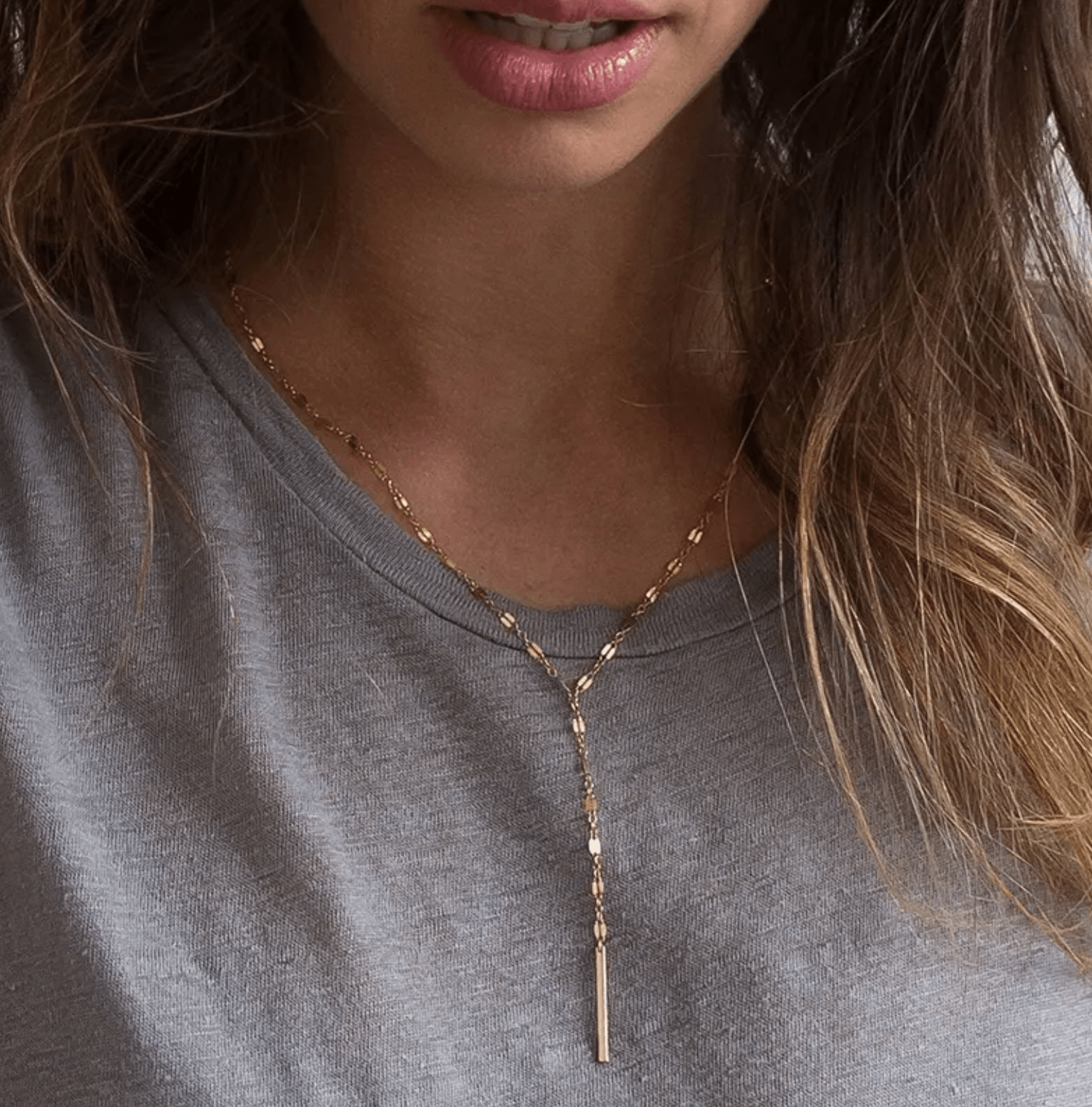 Long stainless steel layering chain - AnoaShop
