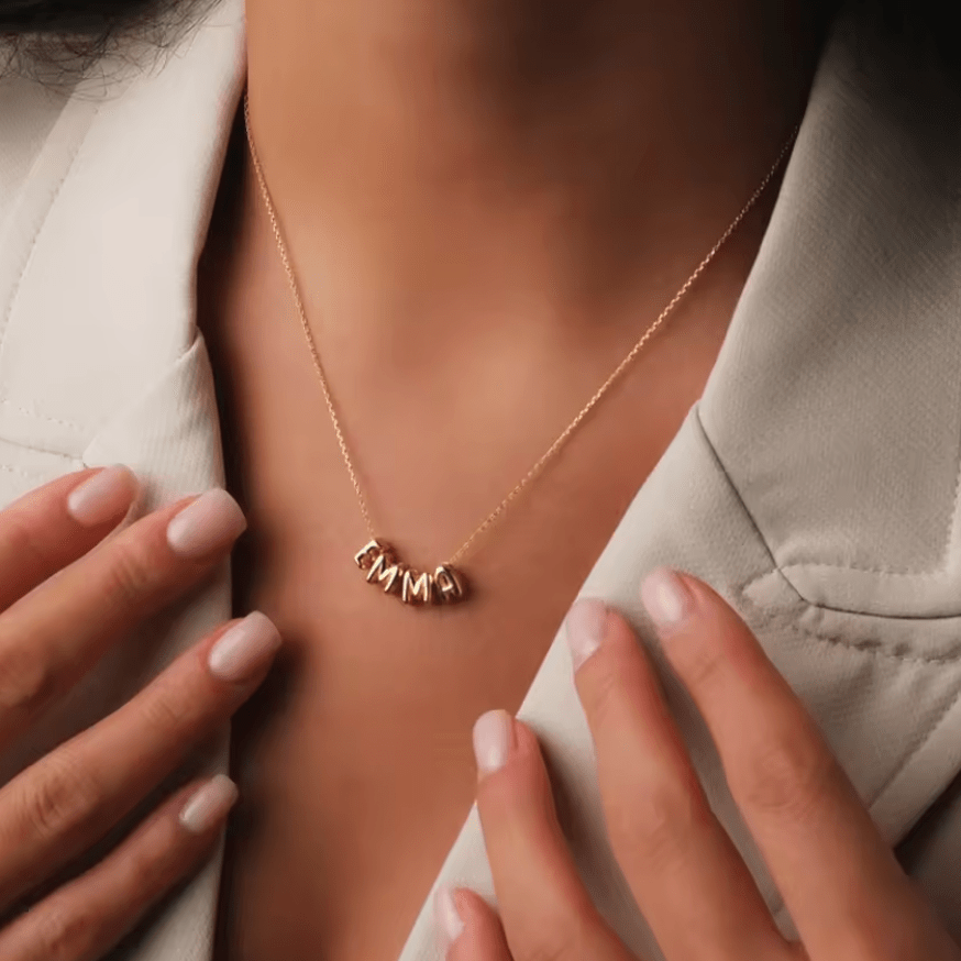 Namenskette Bubble - Bold - AnoaShop