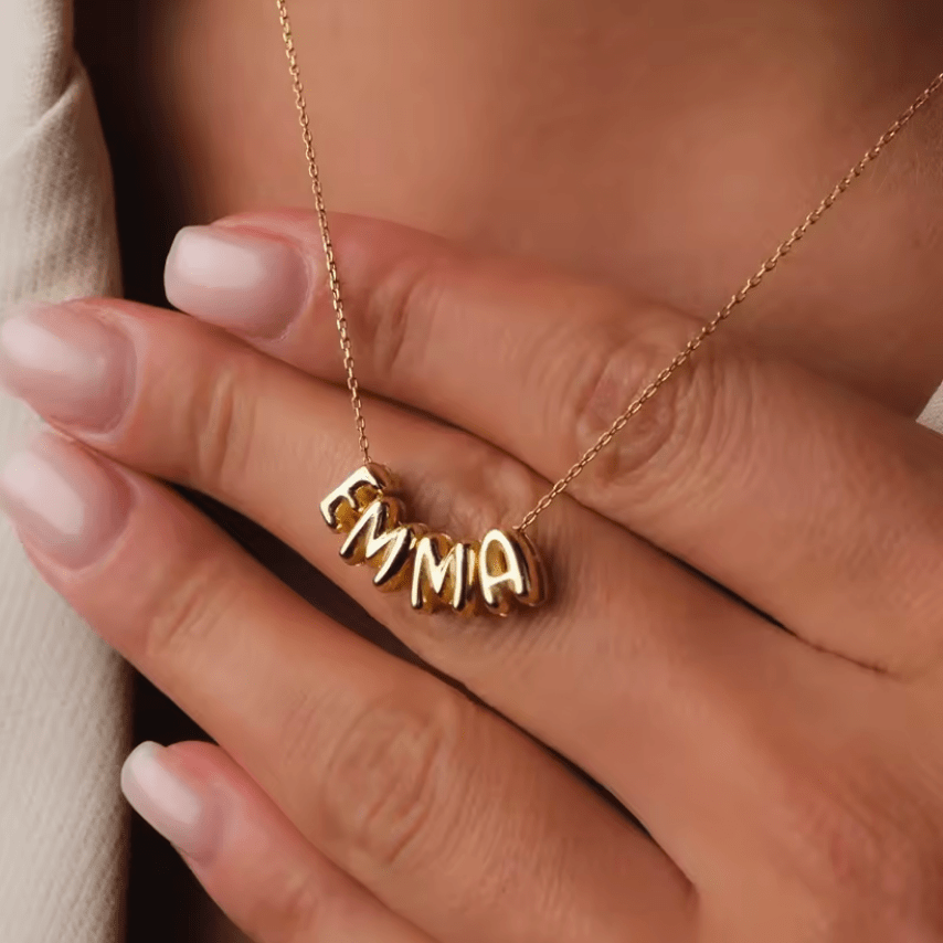 Namenskette Bubble - Bold - AnoaShop