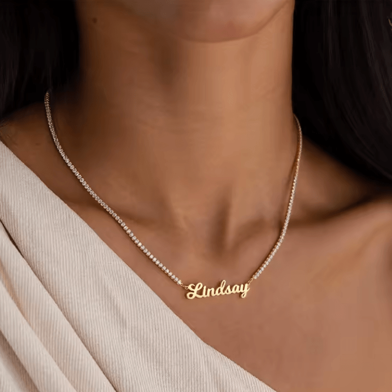 Namenskette Zirkonia - Fine - AnoaShop