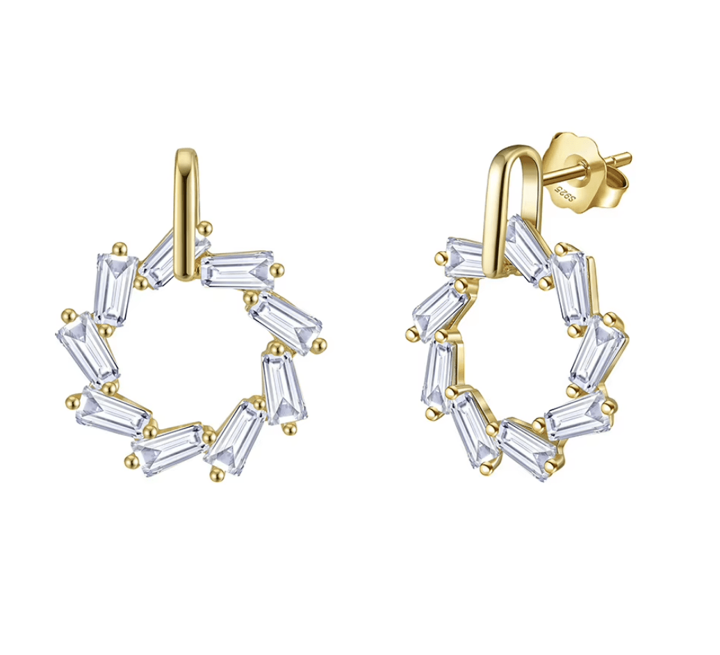 Earrings in flower shape 925 sterling silver - AnoaShop
