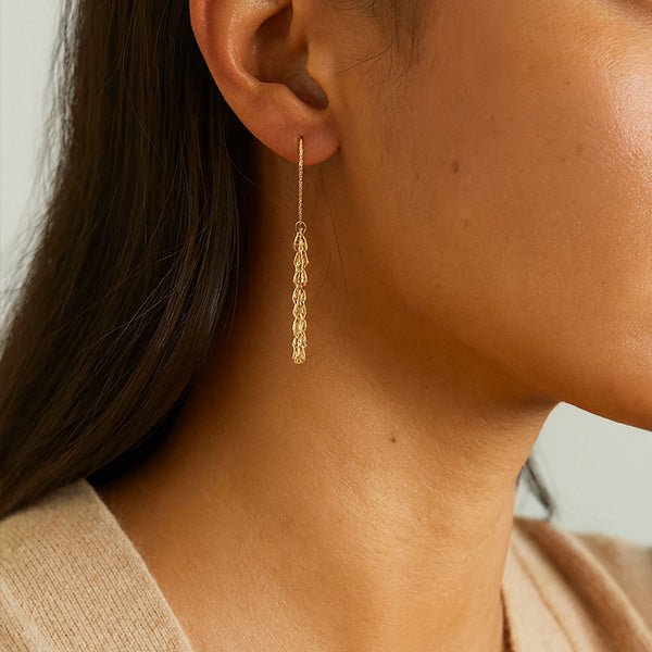 Ohrhänger in Kettenglieder Optik 925 Sterling Silber - AnoaShop