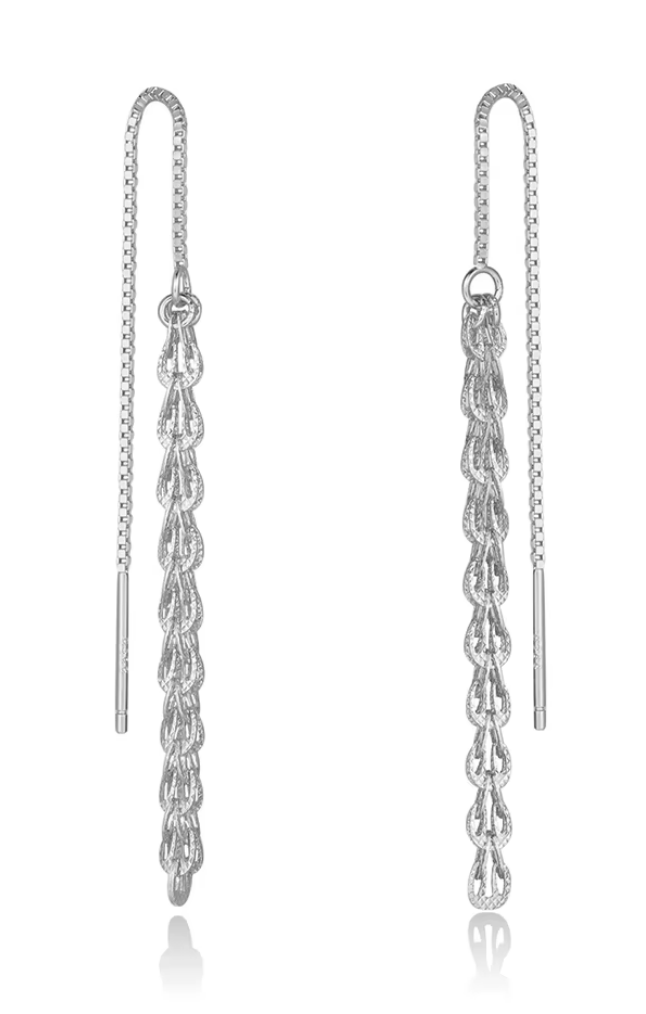 Ohrhänger in Kettenglieder - Optik 925 Sterling Silber - AnoaShop