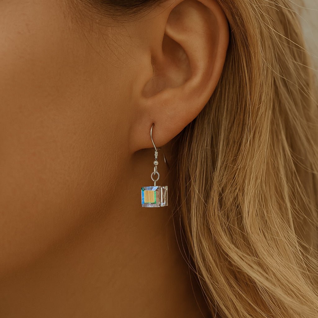 Ohrhänger mit Swarovski Kristall 925 Sterling Silber - AnoaShop
