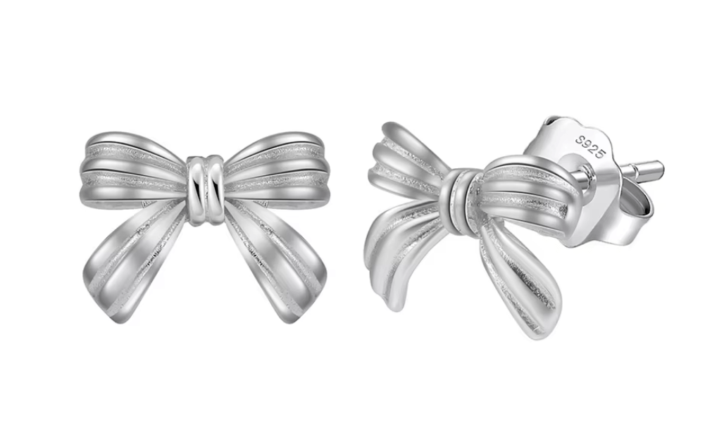 Loop stud earrings 925 Sterling silver - AnoaShop
