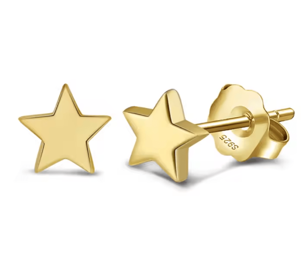Star stud earrings 925 Sterling silver - AnoaShop